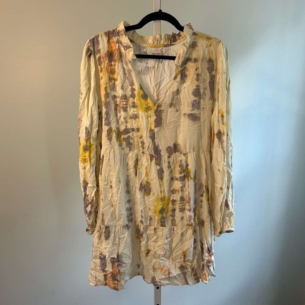 True Craft Long Sleeve Babydoll Dress